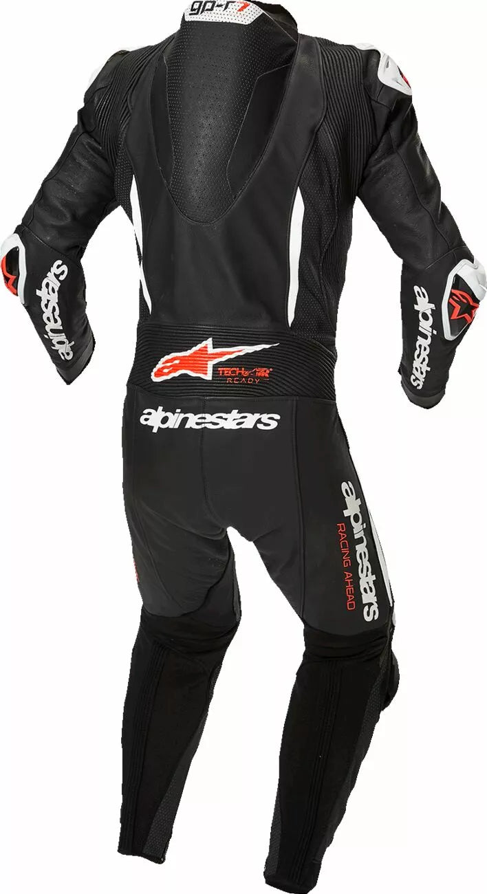 ALPINESTARS - TUTA IN PELLE GP-R7 - 1 PEZZO UOMO INTERA NERO BIANCO E ROSSO