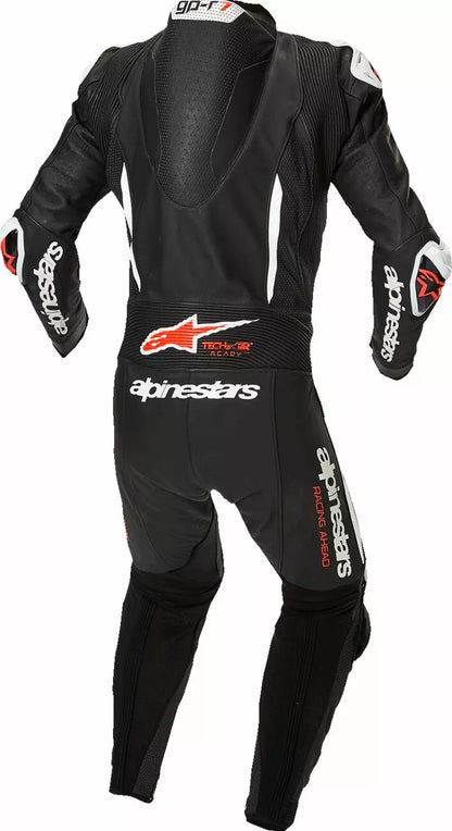 ALPINESTARS - TUTA IN PELLE GP-R7 - 1 PEZZO UOMO INTERA NERO BIANCO E ROSSO