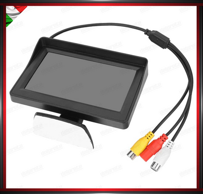 LED CAR MONITOR PER TELECAMERA AUTO CAMPER CAMION TFT-LED DA 4.3'' REGOLABILE