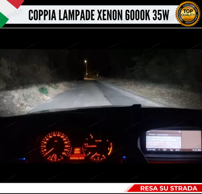 XENON D8S X2 LAMPADE XENON BI-XENON 6000K BIANCO GHIACCIO FARI XENON BI-XENO