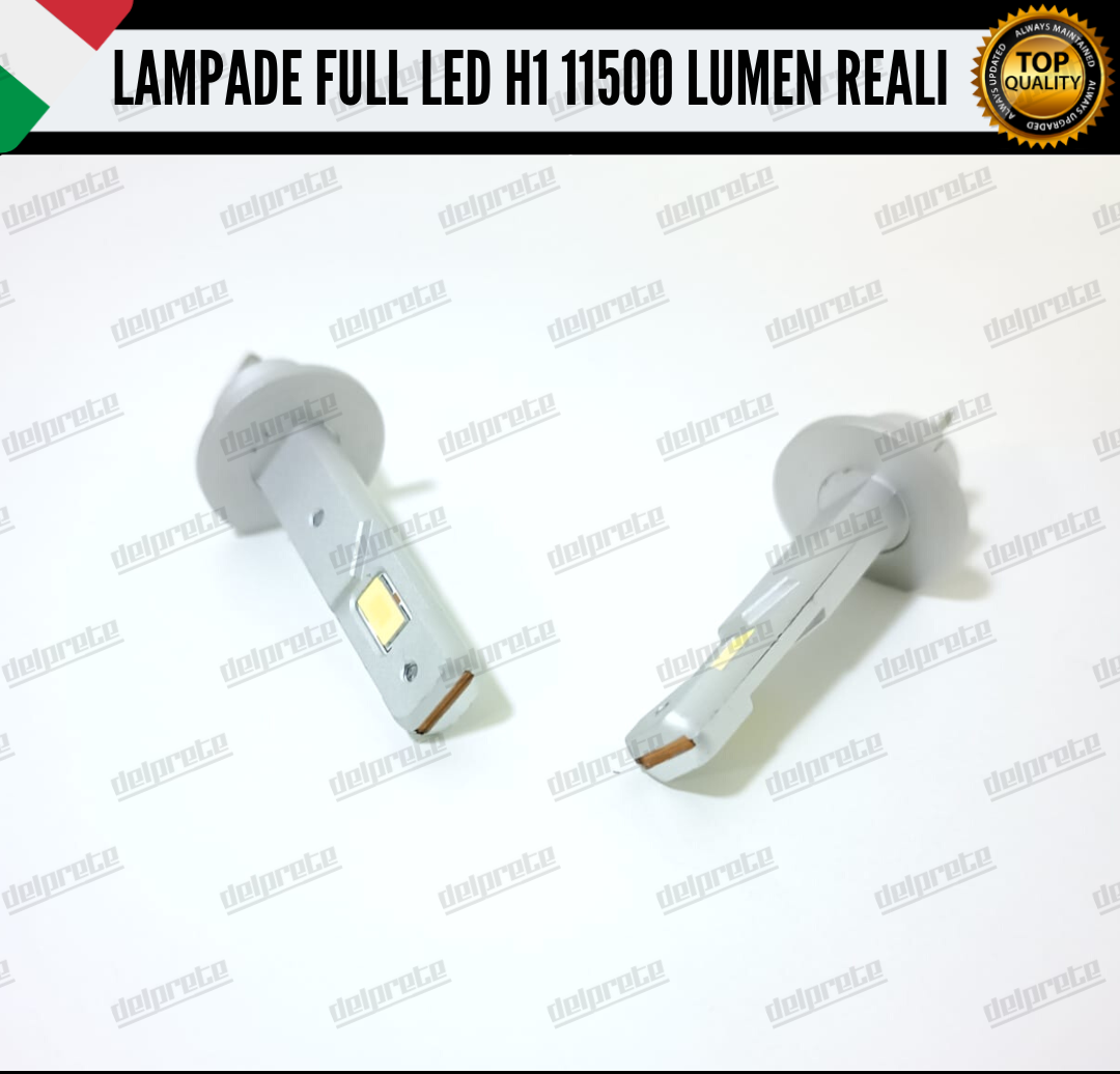 KIT LED LAMPADE FENDINEBBIA H1 BIANCO 6000K 11500 LUMEN CANBUS NO ERRORE