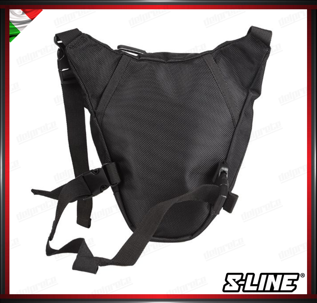 S-LINE MARSUPIO DA GAMBA BORSELLO TASCHE E ZIP CINGHIE REGOLABILI