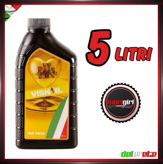 VISKOIL - 5 LITRI OLIO MOTORE SINTETICO 5W-30 DIESEL BENZINA E GPL