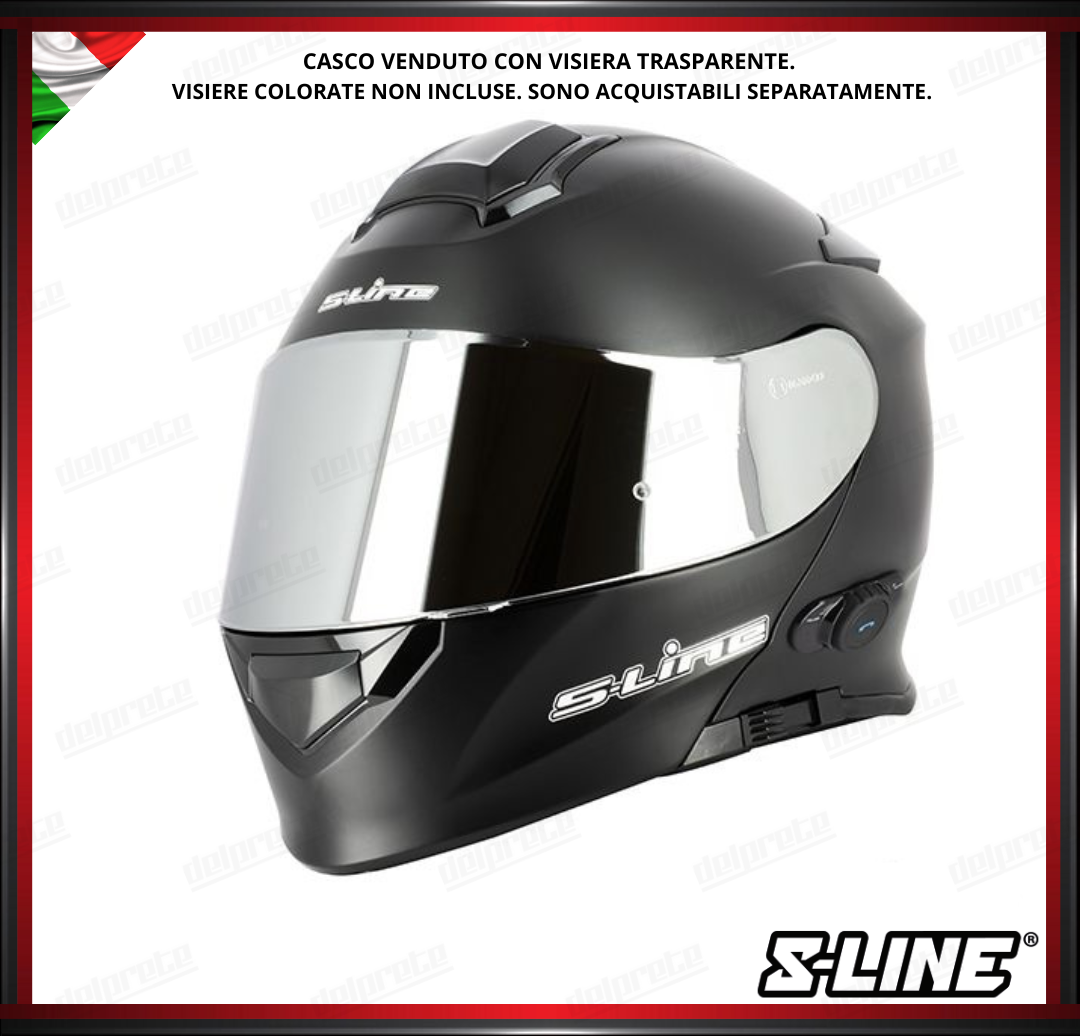 CASCO MODULARE - S-LINE DUAL FACE S550 BTH BLUETOOTH NERO OPACO + PINLOCK