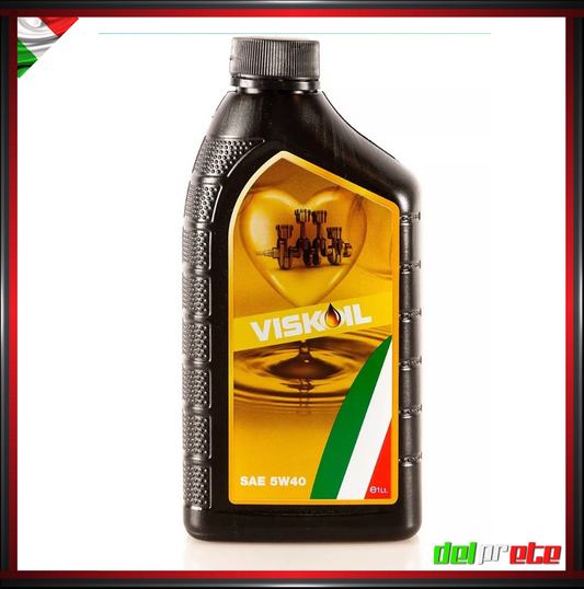 VISKOIL - 1 LITRO OLIO MOTORE SINTETICO 5W-40 DIESEL BENZINA E GPL