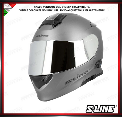 CASCO MODULARE - S-LINE DUAL FACE S550 BTH BLUETOOTH GRIGIO OPACO + PINLOCK