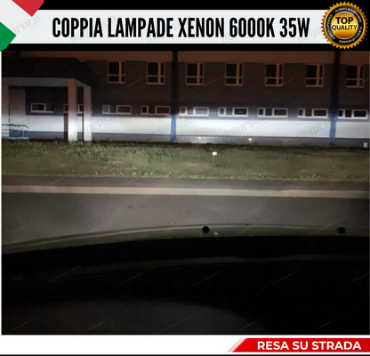 COPPIA LAMPADE XENON D1S 35W LUCE 6000K BIANCO GHIACCIO PER AUTO O CAMION TRUCK