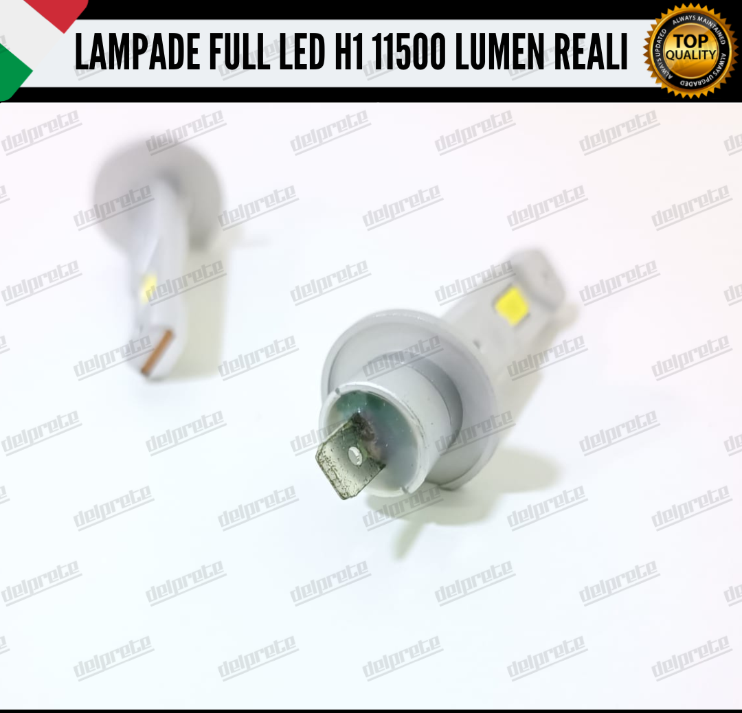 KIT LED LAMPADE FENDINEBBIA H1 BIANCO 6000K 11500 LUMEN CANBUS NO ERRORE