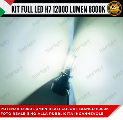 KIT FARI FULL LED ALFA ROMEO 147 MK2 12000 LUMEN ANABBAGLIANTI E LUCI POSIZIONE