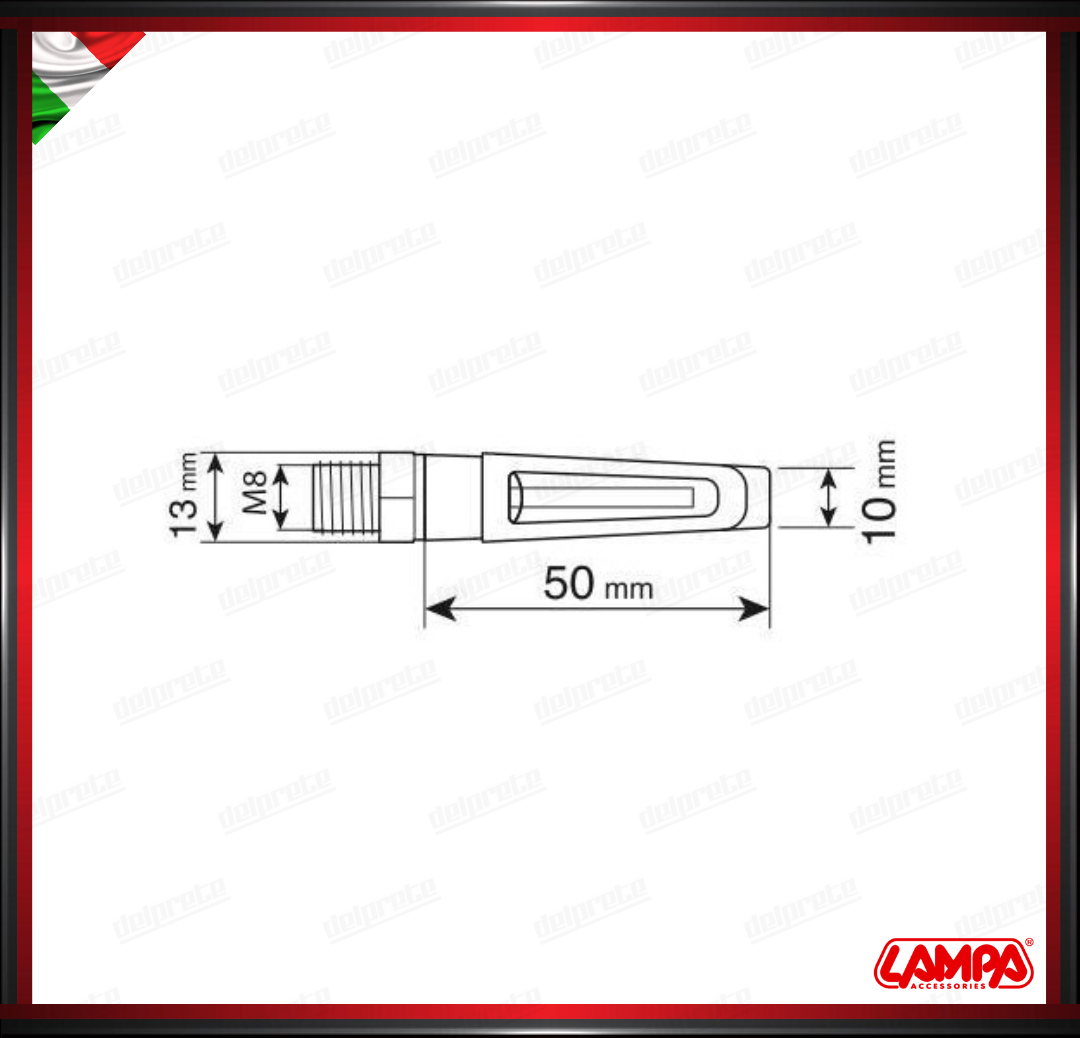 NAIL LAMPA COPPIA INDICATORI DI DIREZIONE A LED FRECCE OMOLOGATE - 12V UNIVERSALI