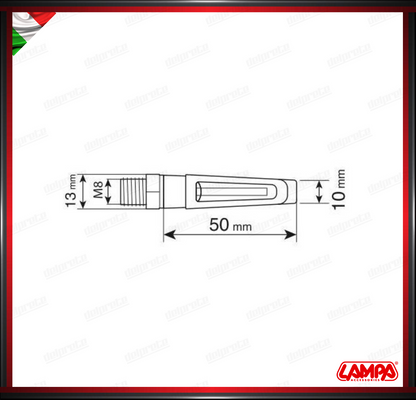 NAIL LAMPA COPPIA INDICATORI DI DIREZIONE A LED FRECCE OMOLOGATE - 12V UNIVERSALI