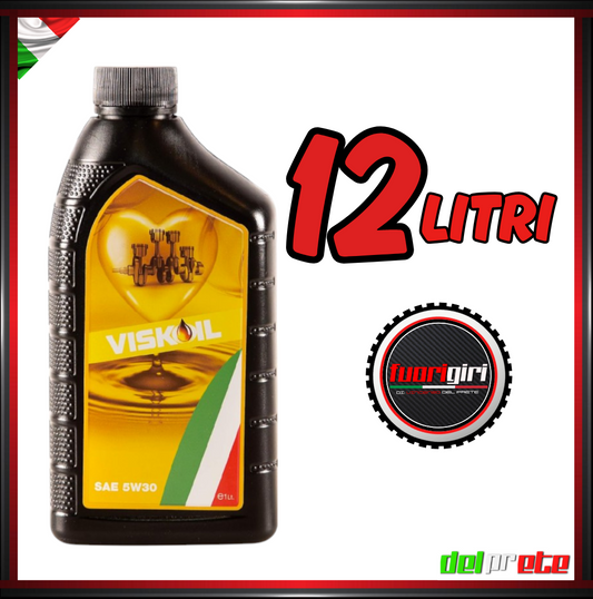VISKOIL - 12 LITRI OLIO MOTORE SINTETICO 5W-30 DIESEL BENZINA E GPL
