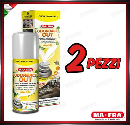 MAFRA - KLIMA ODORBACT OUT LEMON CAR PURIFICANTE ABITACOLO CLIMA 150ML