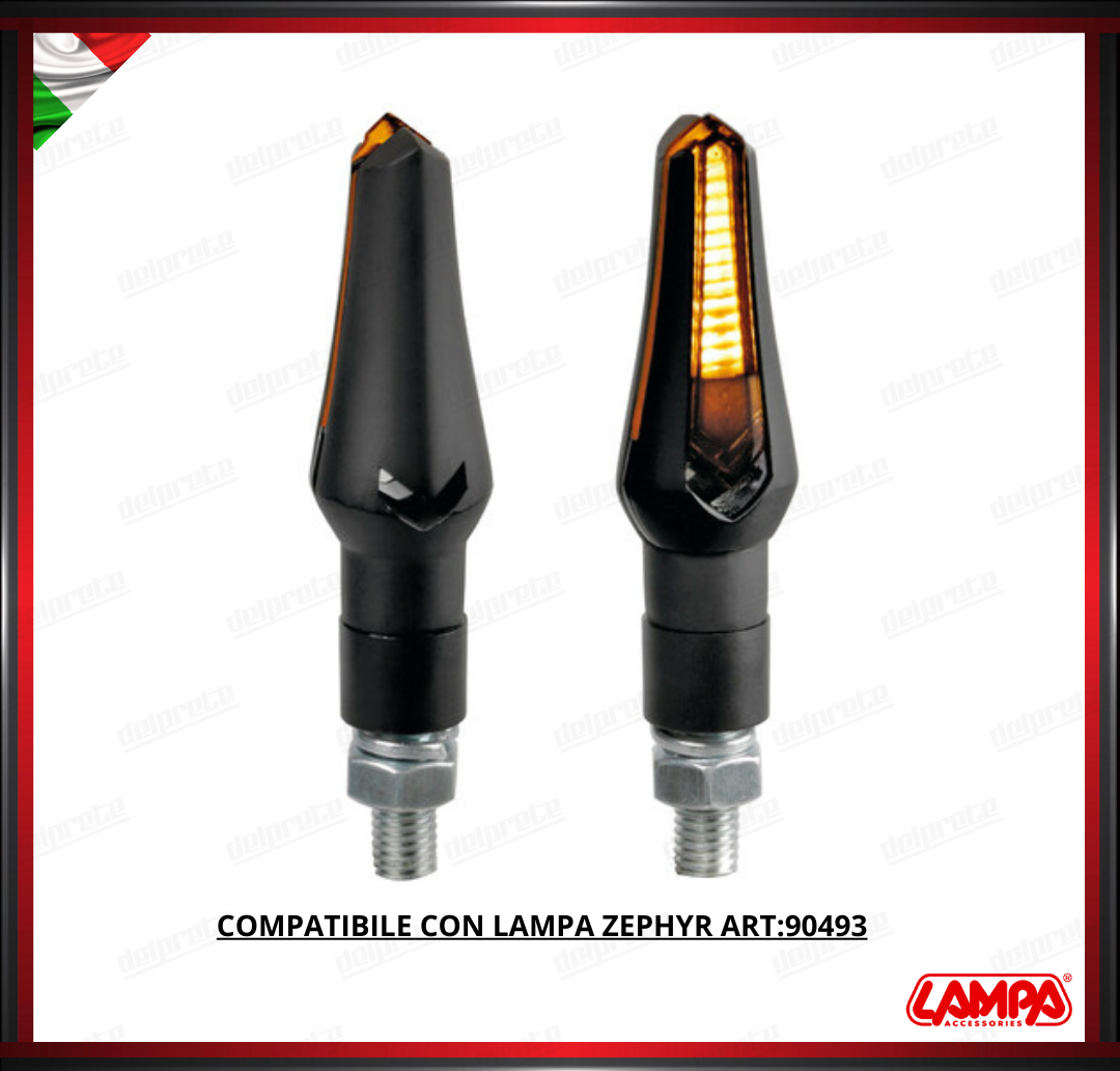 COVER LAMPA ZEPHYR ARANCIONE COPPIA PER INDICATORI DI DIREZIONI COLORATO 2PZ