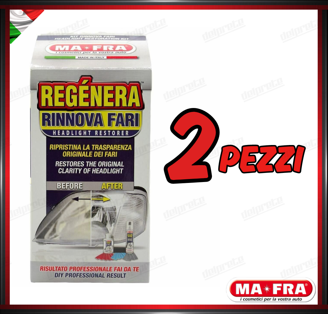 MAFRA - KIT REGENERA RIGENERA RINNOVA FARI LUCIDATURA FANALI RIPRISTINO