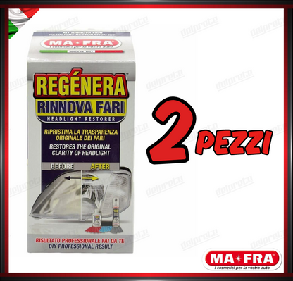 MAFRA - KIT REGENERA RIGENERA RINNOVA FARI LUCIDATURA FANALI RIPRISTINO
