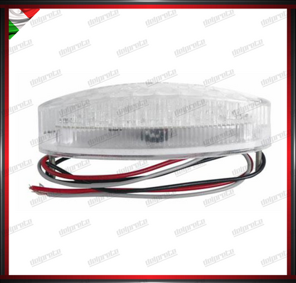 STOP POSTERIORE MOTO LED FANALE OMOLOGATO E11 2 FUNZIONI LUCE ROSSA UNIVERSALE