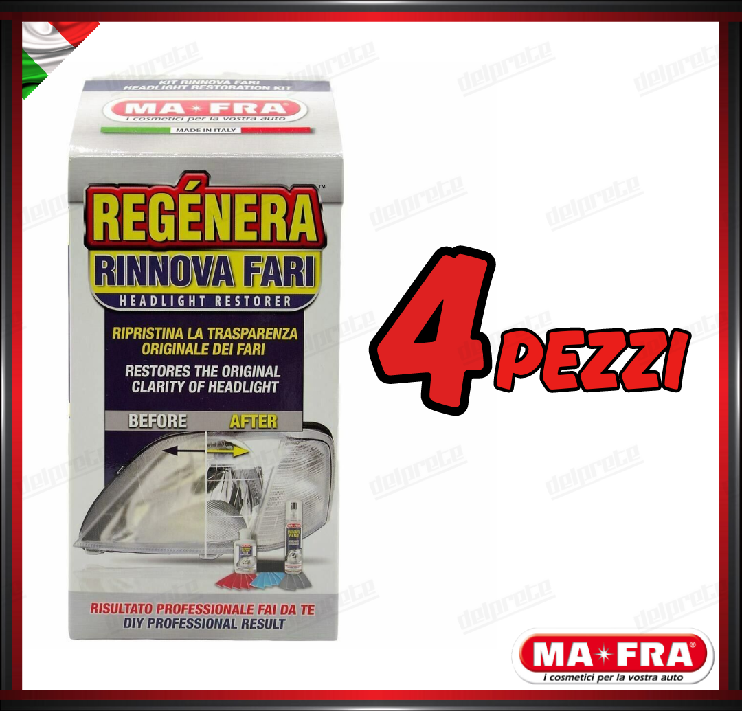 MAFRA - KIT REGENERA RIGENERA RINNOVA FARI LUCIDATURA FANALI RIPRISTINO