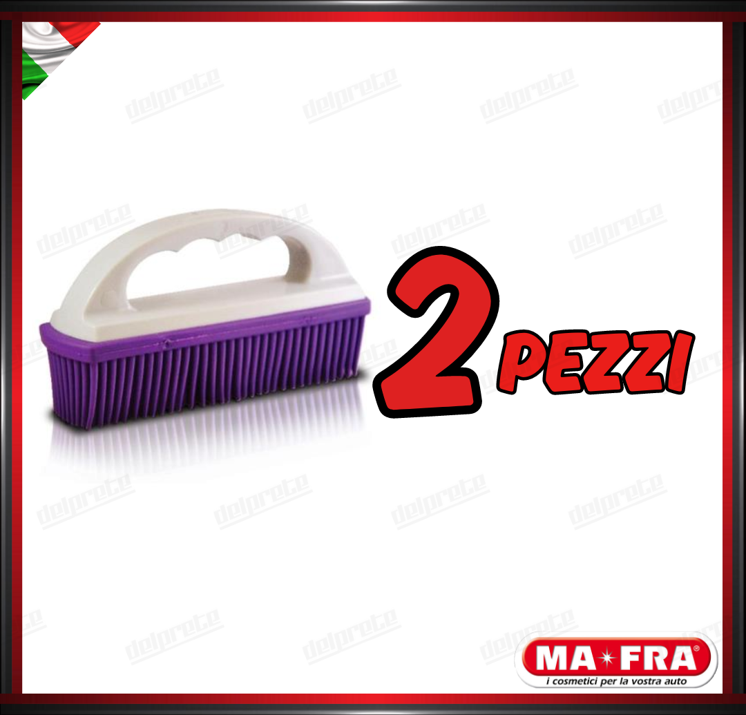 MAFRA - SPAZZOLA ELIMINA PELI DA TESSUTI PET-SPAZZOLA IN GOMMA SPECIALE