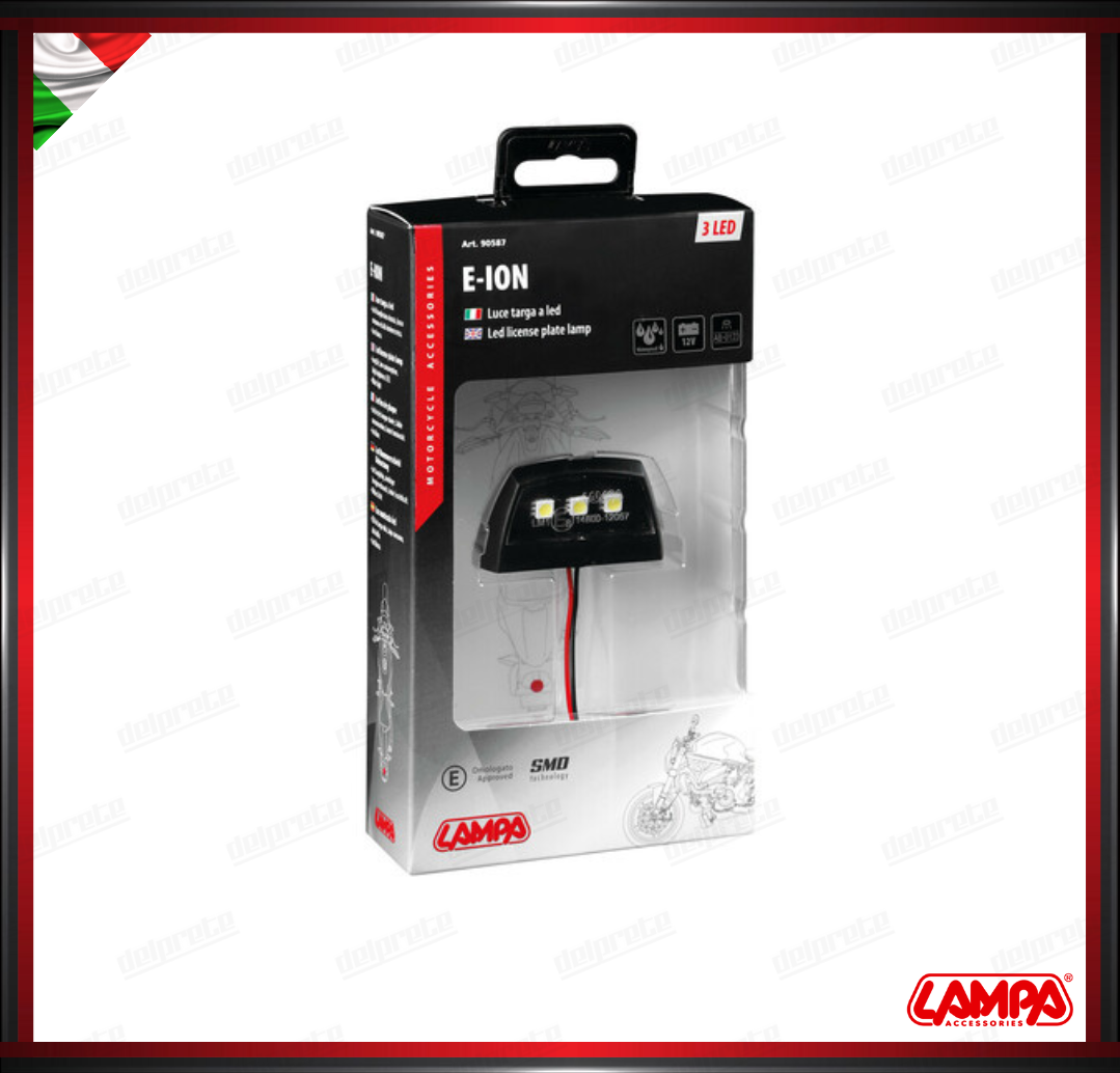 A-ION LUCE TARGA 3 LED SMD BIANCO LAMPA 12V UNIVERSALE OMOLOGATO