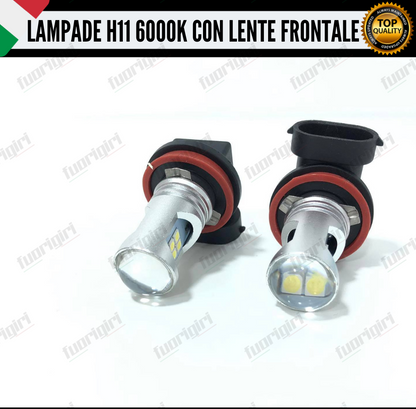 COPPIA LAMPADE H11 LED BIANCO CREE COB CANBUS 6000K CONSIGLIATE PER FENDINEBBIA