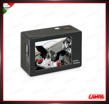 LAMPA ACTION CAM PLUS HD 1080 P KIT ACCESSORI TELECAMERA PER SPORT