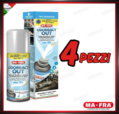 MAFRA - KLIMA ODORBACT OUT TALCO PURIFICANTE ABITACOLO CLIMA 150ML