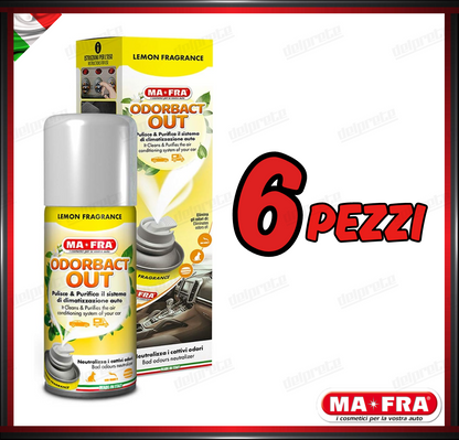 MAFRA - KLIMA ODORBACT OUT LEMON CAR PURIFICANTE ABITACOLO CLIMA 150ML