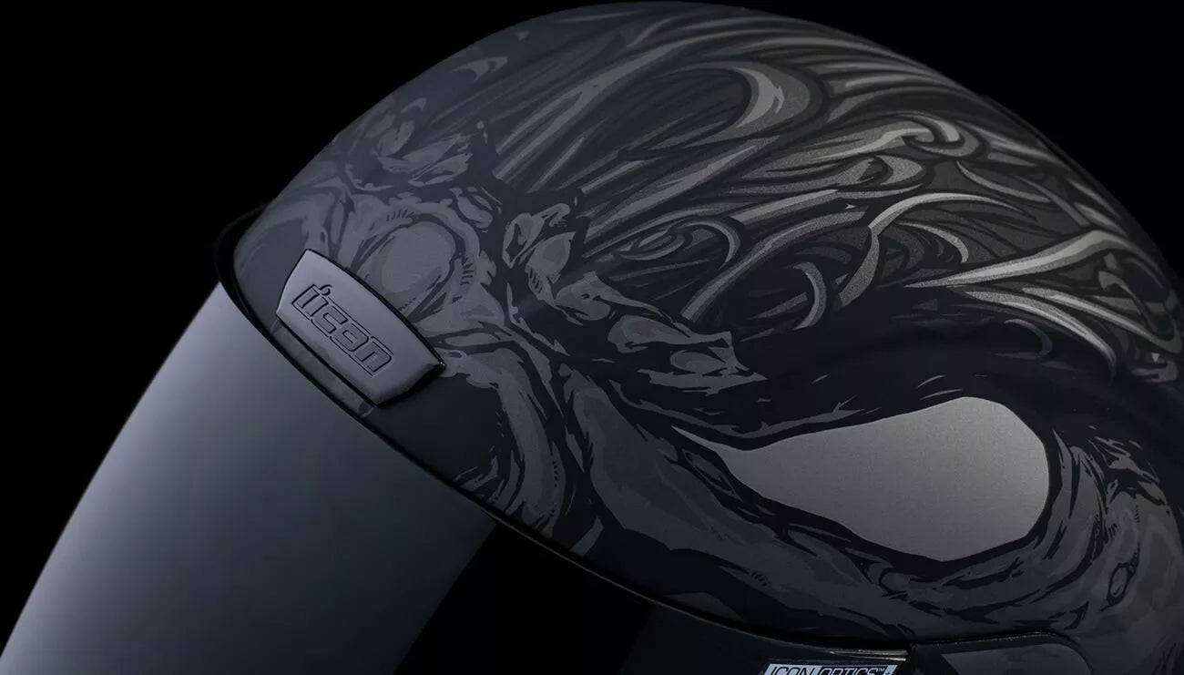 CASCO INTEGRALE - ICON AIRFORM MANIK'RR MIPS - OMOLOGATO ECE 2206 NERO E GRIGIO