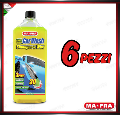 MAFRA - CARWASH SHAMPOO E CERA WASH LUCIDANTE PROTETTIVO 1000ML