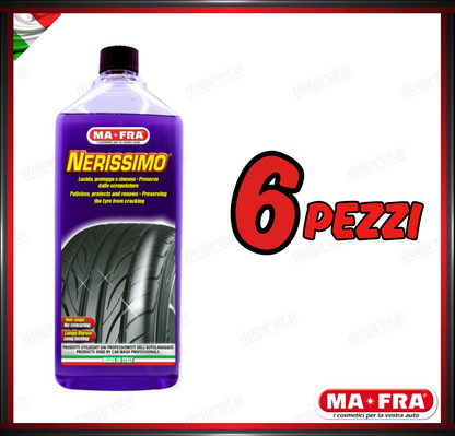 MAFRA - NERISSIMO NERO GOMME LUNGA DURATA PULISCE LUCIDA RIAVVIVA 1000ML