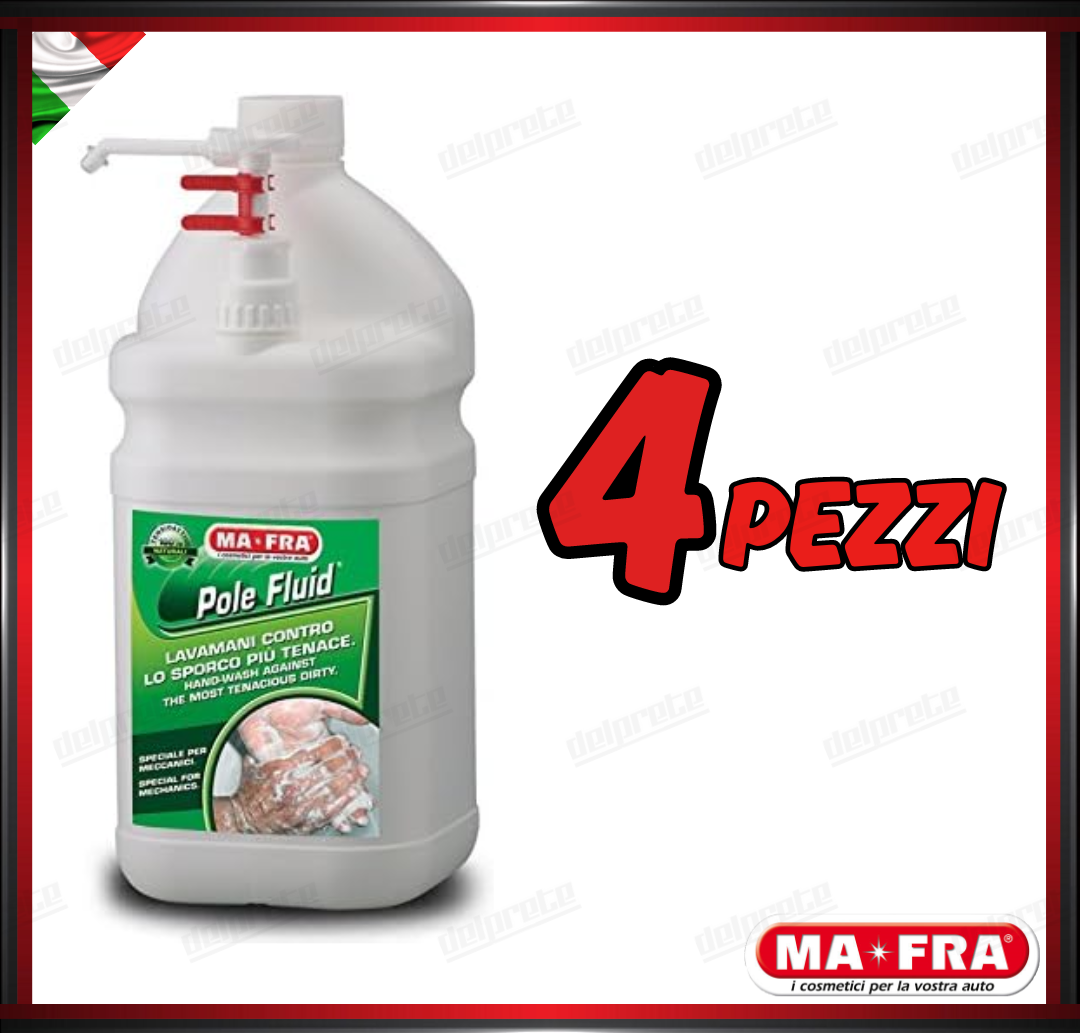 MAFRA - POLE FLUID LAVAMANI LIQUIDA FLUIDA CONTENTRATO MAXI FORMATO 3 LT LITRI