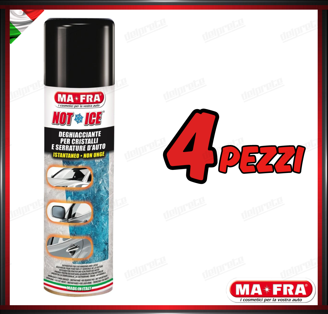 MAFRA - NOT ICE SPRAY DEGHIACCIANTE PER VETRI E SERRATURE RIMUOVI GHIACCIO 300ML
