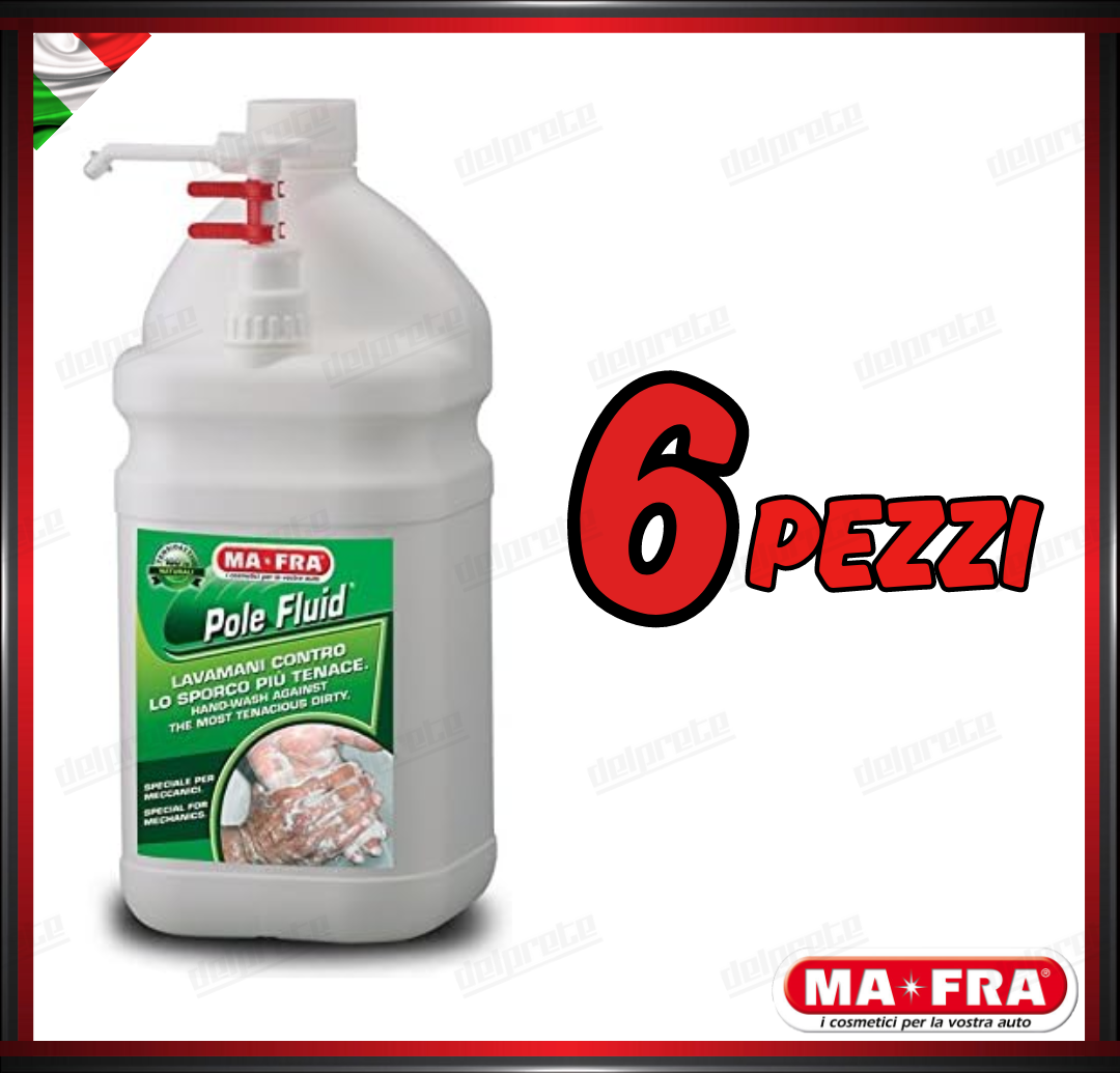 MAFRA - POLE FLUID LAVAMANI LIQUIDA FLUIDA CONTENTRATO MAXI FORMATO 3 LT LITRI