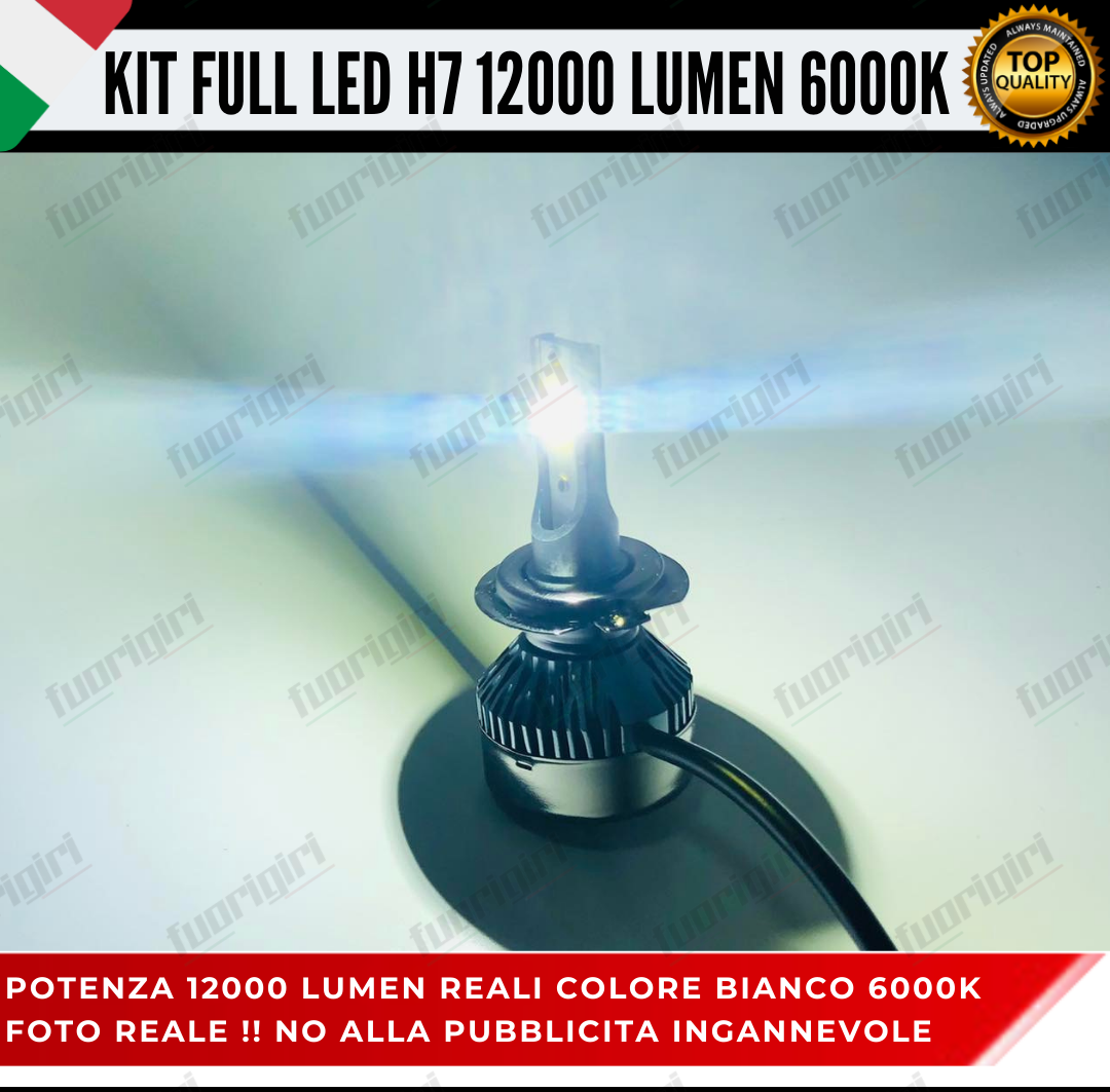 KIT FULL LED FORD KUGA II MK2 RESTYLING ANABBAGLIANTI 6000K 12000LUMEN CANBUS