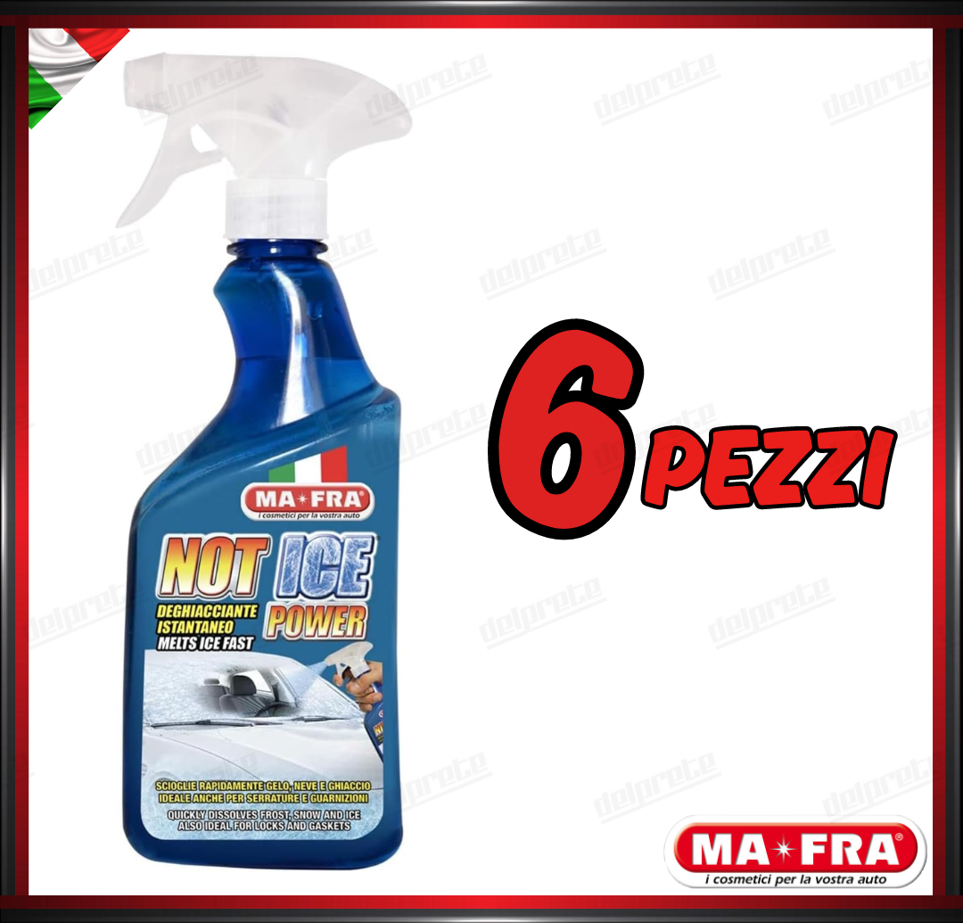 MAFRA - NOT ICE SPRAY DEGHIACCIANTE PER VETRI E SERRATURE RIMUOVI GHIACCIO 500ML