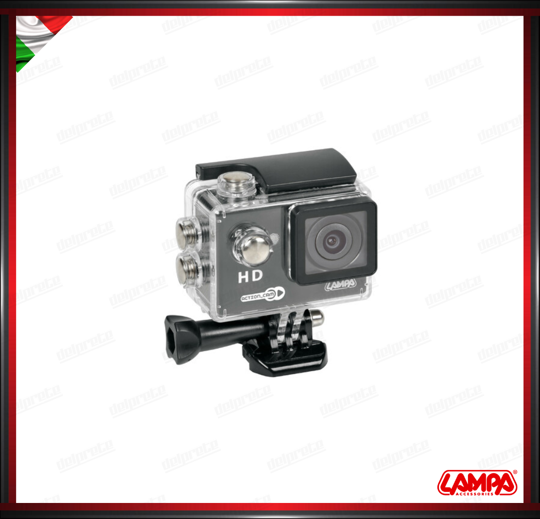 Telecamera Moto Action Cam Lampa Sport 720p + Kit Accessori Vendita Online  