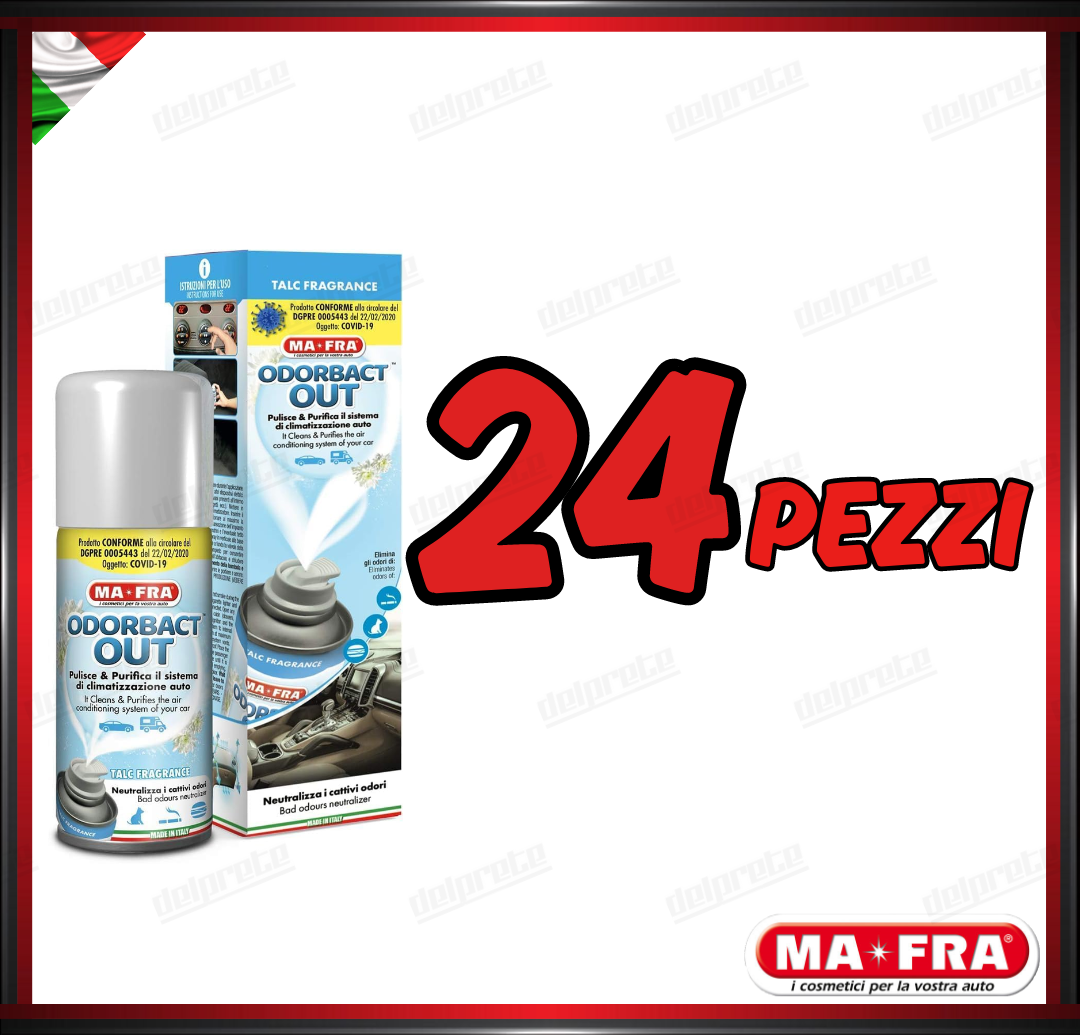 MAFRA - KLIMA ODORBACT OUT TALCO PURIFICANTE ABITACOLO CLIMA 150ML