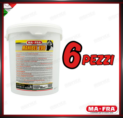 MAFRA - MANIBEL EVO 4KG PASTA LAVAMANI ALLA GLICERINA CON ABRASIVO PER MECCANICI