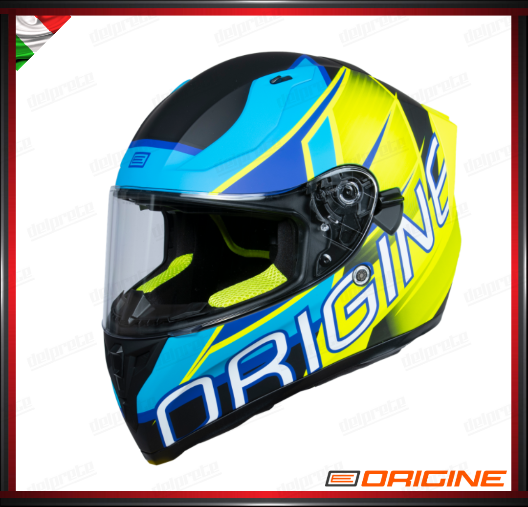 CASCO INTEGRALE - ORIGINE STRADA COMPETITION MEDIUM BLUE BLACK MATT - ECE 2206