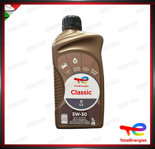 TOTAL - CLASSIC 9 5W-30 C3 1 LITRO OLIO MOTORE SINTETICO  DIESEL BENZINA GPL