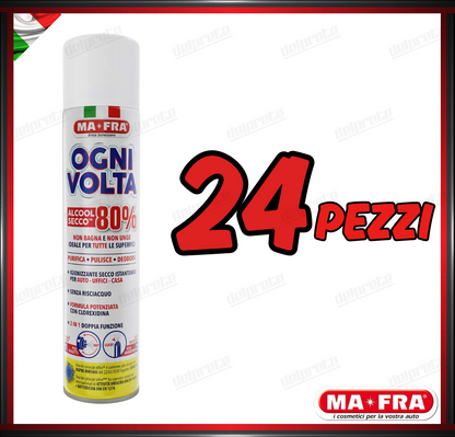 MAFRA - OGNI VOLTA SPRAY IGIENIZZANTE ALCOL SECCO PURIFICA PULISCE DEODORA 300ML