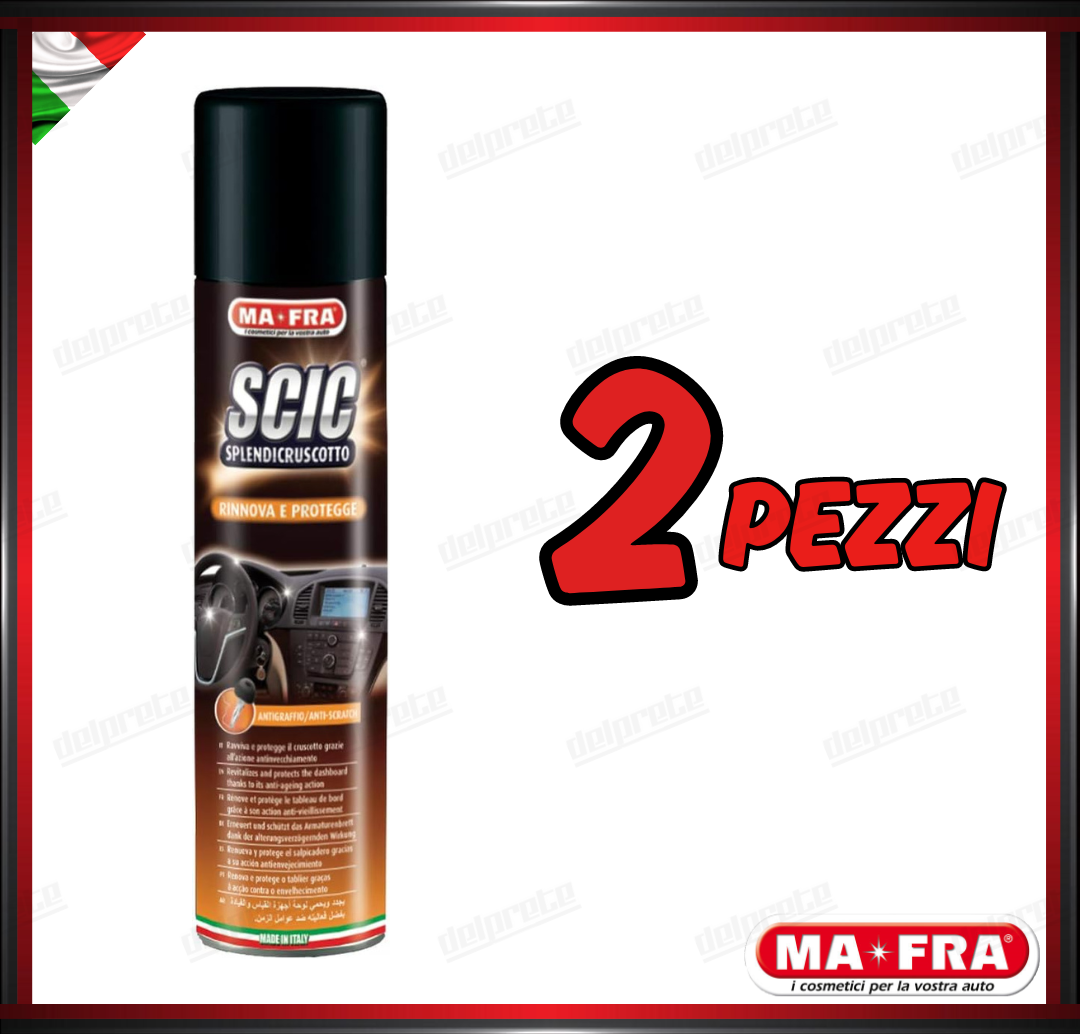 MAFRA - SCIC ORANGE SPRAY SPLENDICRUSCOTTO ANTISTATICO RINNOVA PULISCE PROTEGGE 600 ML