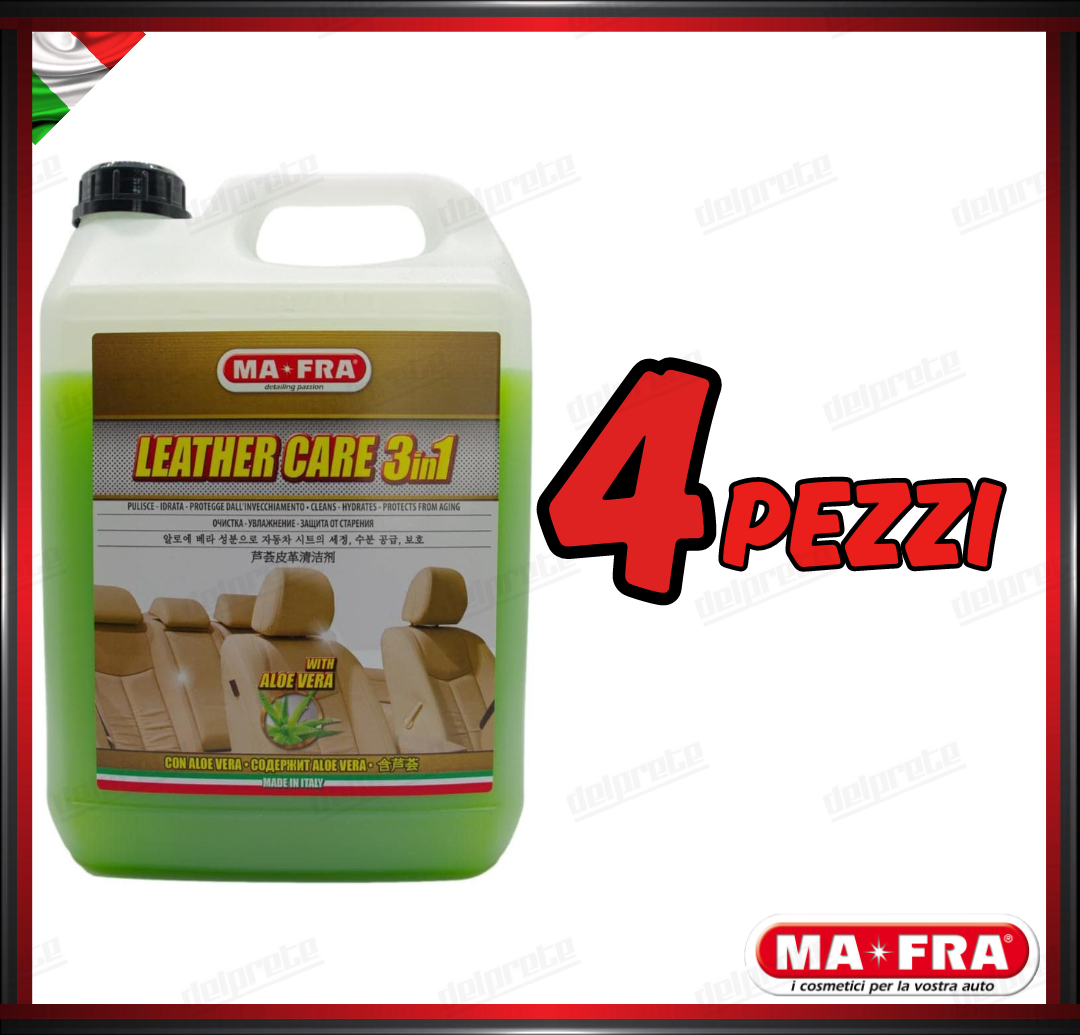 MAFRA - TRATTAMENTO PELLE 3 IN 1 PULISCE IDRATA PROTEGGE SEDILI INTERNI 4500 ML