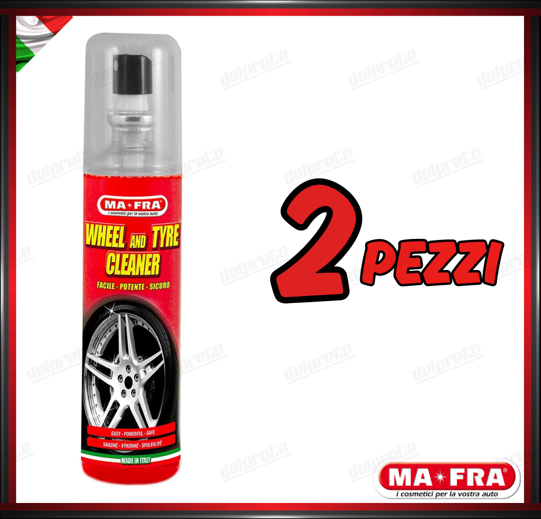 MAFRA - PULITORE CERCHI E GOMME CON SCHIUMA ATTIVA FACILE POTENTE SICURO 150ML