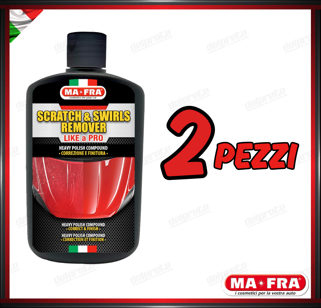 MAFRA - POLISH SCRATCH E SWIRL REMOVER DUAL PASTA POLISH RIMOZIONE DIFETTI 250 ML