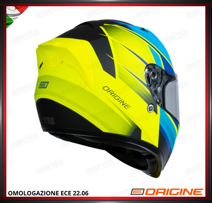 CASCO INTEGRALE - ORIGINE STRADA COMPETITION MEDIUM BLUE BLACK MATT - ECE 2206