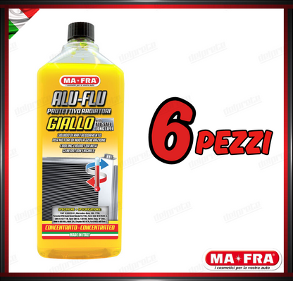 MAFRA - ALU FLU ANTIGELO PROTETTIVO GIALLO PURO LIQUIDO RADIATORI 1000 ML 1LT