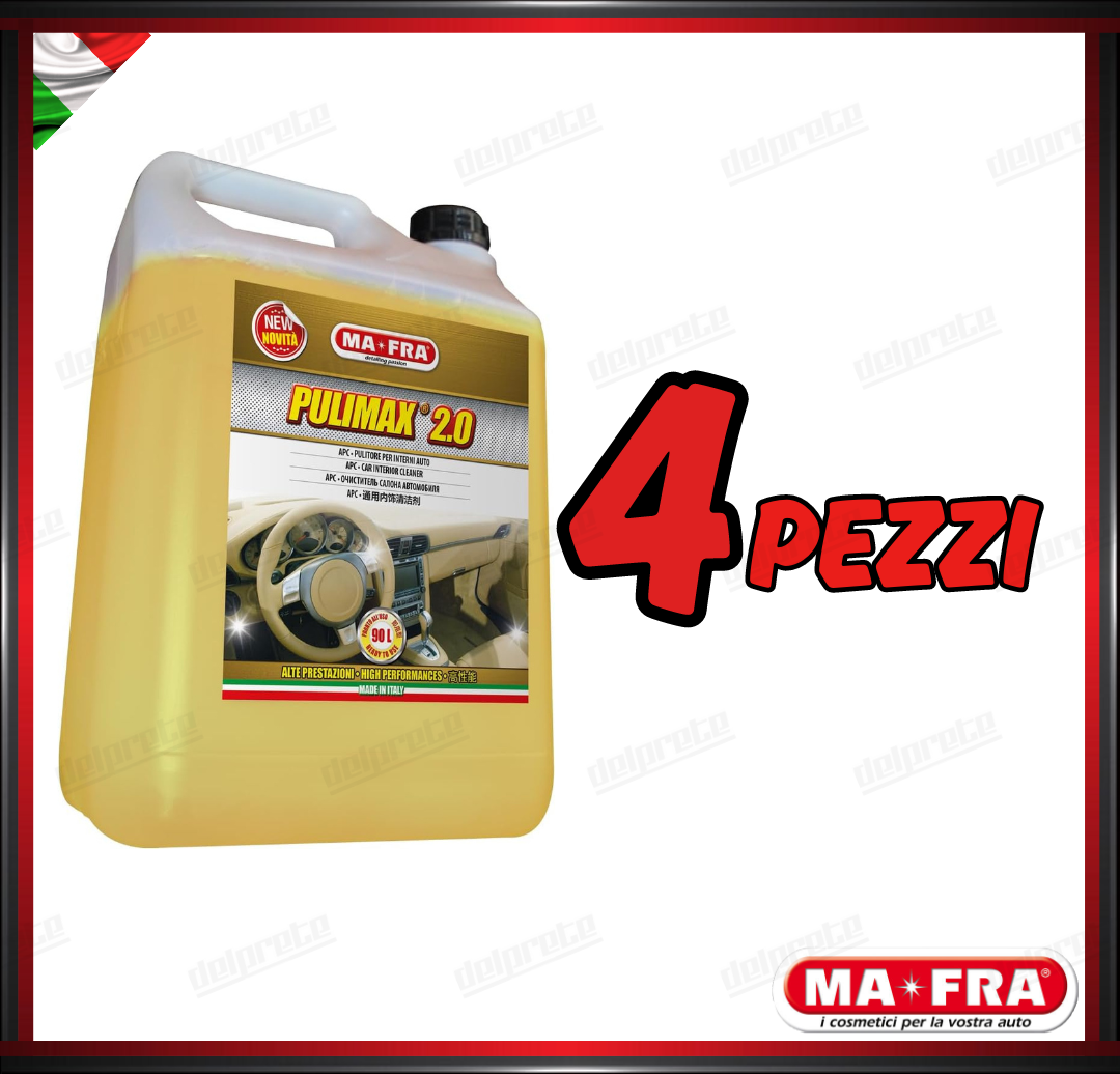 MAFRA - PULIMAX 2.0 APC DETERGENTE PER INTERNI AUTO PULITORE RINNOVANTE 4500 ML