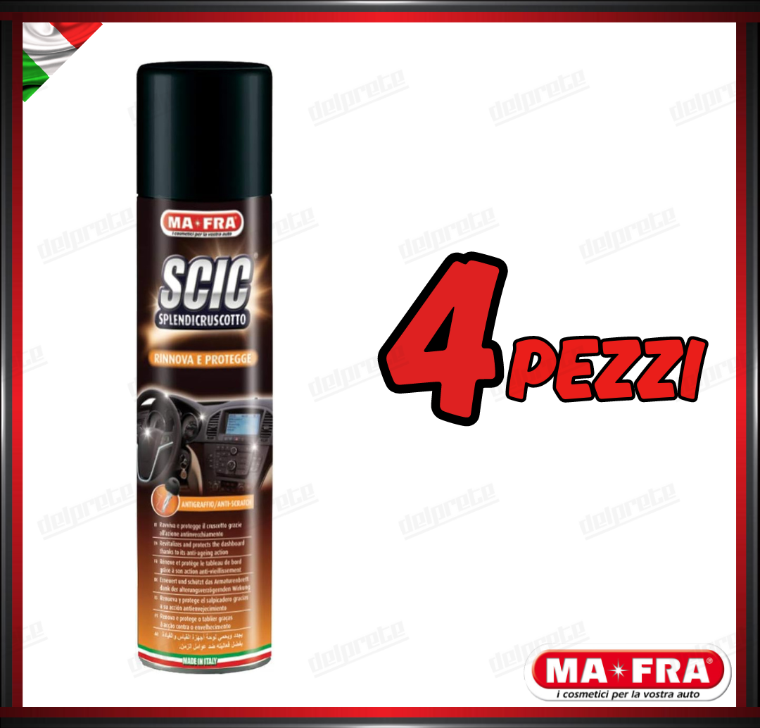 MAFRA - SCIC ORANGE SPRAY SPLENDICRUSCOTTO ANTISTATICO RINNOVA PULISCE PROTEGGE 600 ML